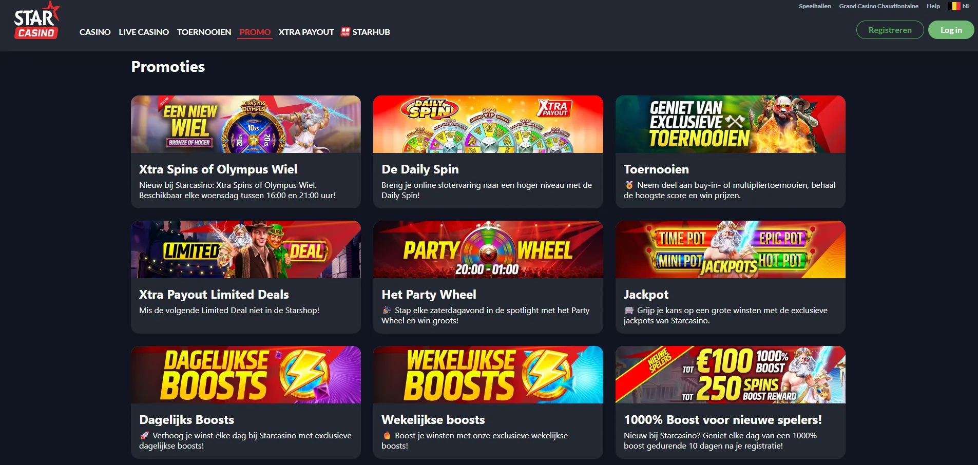 Bonussen in online casino België – welkomstaanbod