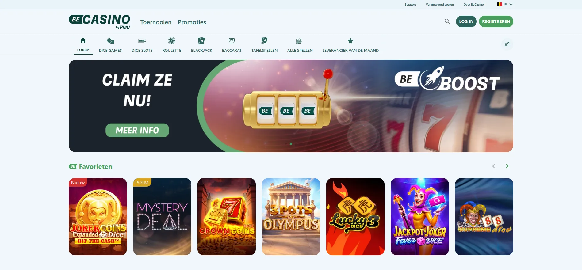 Beste online casino spellen voor Belgische spelers
